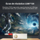 Vidéoprojecteur Intelligent Android 9 LCD 720p 150 ANSI WiFi Double Bande Bluetooth 5.0 Compatible 4K - www.yonis-shop.com