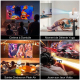 Vidéoprojecteur Portable Android DLP Full HD 1080p 300 ANSI Avec Batterie Autofocus WiFi Double Bande