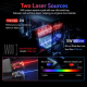 Machine De Marquage Laser Pour Métal Et Bois À Double Tête 455 Nm 1064 Nm Avec Support Rotatif