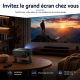 Vidéoprojecteur Android 14 LCD 720P 150 ANSI Avec WiFi Bluetooth Et Correction Trapézoïdale 4 Points - www.yonis-shop.com