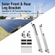 Supports Avant Et Arrière Réglables Pour Panneau Photovoltaïque En Aluminium Inclinaison 15 À 30 Degrés - www.yonis-shop.com