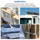 Supports Avant Et Arrière Réglables Pour Panneau Photovoltaïque En Aluminium Inclinaison 15 À 30 Degrés - www.yonis-shop.com