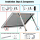 Supports Avant Et Arrière Réglables Pour Panneau Photovoltaïque En Aluminium Inclinaison 15 À 30 Degrés - www.yonis-shop.com