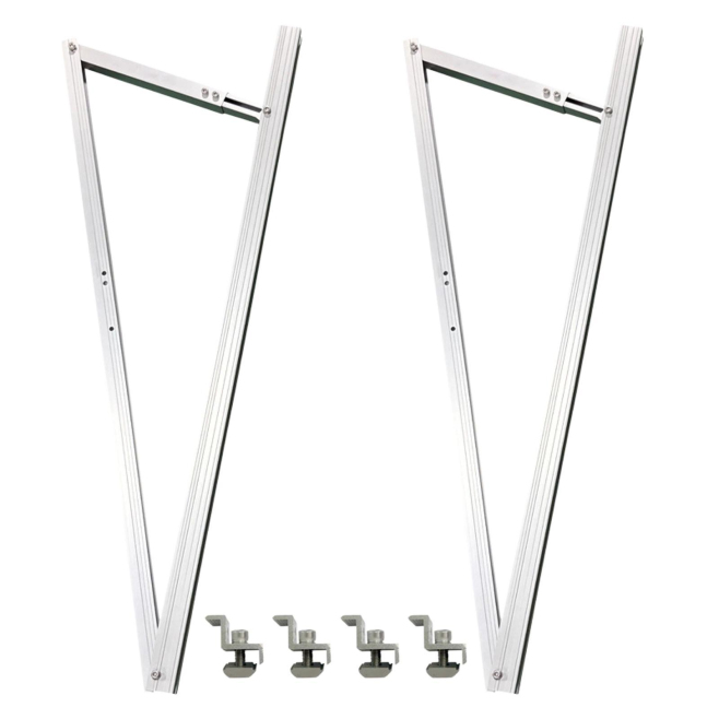 Support Réglable Pour Panneau Solaire Photovoltaïque En Aluminium AL6005-T5 Inclinaison 15° À 30° Installation Polyvalente - ...
