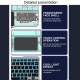 Clavier Pour Tablette Sans Fil RGB Rétroéclairé Bluetooth Compatible Multi-Dispositifs Avec Pavé Tactile Et Longue Autonomie ...