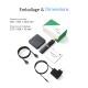 Box TV Android 14 8K UHD 2Go 16Go WiFi 6 Processeur Octa Core Télécommande Incluse - www.yonis-shop.com