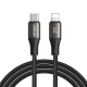 Câble USB C Vers 8 Pin Charge Rapide PD 30 W Transfert 480 Mbps Nylon Tressé 10000 Flexions 1,2 m