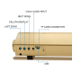 Barre De Son Bluetooth 2x5W Pour TV Et PC Lecteur MP3 USB TF Batterie 2000mAh - www.yonis-shop.com