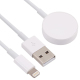 Câble Chargeur 2 En 1 USB 8 Pin Et Montre Magnétique Charge Deux Appareils Longueur 1,2 MFacile À Transporter