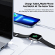 Câble Chargeur 2 En 1 USB 8 Pin Et Montre Magnétique Charge Deux Appareils Longueur 1,2 MFacile À Transporter