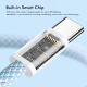Câble USB C Vers 8 Pin Pour Charge Rapide Et Transfert De Données 27 W 480 Mbps Tressé Résistant 1 M Blanc