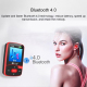 Lecteur MP3 Sport Bluetooth 8GB Compact Avec Écran Support FM Enregistrement E-Book Horloge Podomètre Longue Autonomie Et Mém