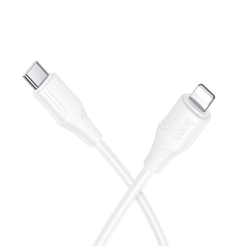 Câble de Charge et Données USB-C Vers 8 Pin 1 m PD 27 W en Silicone -