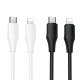 Câble USB-C Vers 8 Pin De Charge Et Données Compatible Apple PD 27W En Silicone 1 Mètre