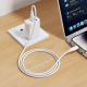 Câble USB-C Vers 8 Pin De Charge Et Données Compatible Apple PD 27W En Silicone 1 Mètre