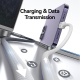 Câble USB-C Vers 8 Pin 30 W Pour Charge Rapide Tressé 1,2 M En Aluminium 480 Mbps Vert Violet