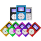 Lecteur MP3 Métallique Argenté Avec Écran Et Câble Écouteurs Intégrés Design Lavalier Portable