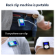 Lecteur MP3 Métallique Argenté Avec Écran Et Câble Écouteurs Intégrés Design Lavalier Portable