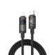 Câble De Charge Et De Données Type C Vers 8 Pin 30 W Tressé En Nylon Avec Affichage Numérique 480 Mbps 1,2 m