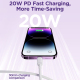 Câble USB C Vers 8 Pin Charge Rapide PD 20 W 120 Cm Blanc Pour Charge Et Données Simultanées À 480 Mbps En TPE Résistant