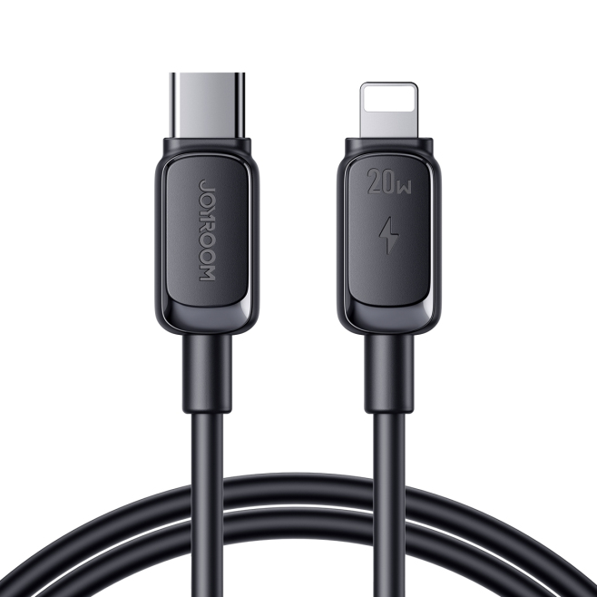 Câble USB C Vers 8 Pin Charge Rapide PD 20 W 120 Cm Blanc Pour Charge Et Données Simultanées À 480 Mbps En TPE Résistant