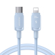 Câble USB C Vers 8 Pin Charge Rapide PD 20 W 120 Cm Blanc Pour Charge Et Données Simultanées À 480 Mbps En TPE Résistant