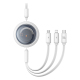 Câble De Charge Rapide PD 100 W Et Données USB-A Vers USB-C 8 Pin Et Micro USB Télescopique 480 Mbps