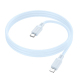 Câble De Charge Rapide Type-C Vers 8 Pin 27 W PD Avec Puce E-Marker Et Gaine Silicone 1 m