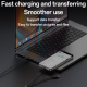 Câble De Charge USB-C Vers 8 Broches 2 En 1 100 W Pour Ordinateur Portable Et Téléphone Sortie 27 W Tressé 120 cm