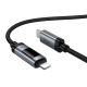 Câble De Charge Rapide Et De Données Type C Vers 8 Pin PD27W Avec Écran OLED Et Puce E Marker 120 cm