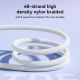 Câble Type C Vers 8 Broches Charge Rapide Et Transmission 30 W Tressé Nylon 120 Cm Puce Intelligente