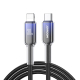 Câble Type C Vers 8 Broches Charge Rapide Et Transmission 30 W Tressé Nylon 120 Cm Puce Intelligente