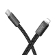 Câble USB Type C Vers 8 Broches Pour Charge Et Données Apple PD 30 W Tressé En Nylon 1 M