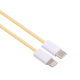 Câble USB-C Vers 8 Pin Pour Charge Et Données 20W Tressé Réversible 1 m Jaune Pour Appareils 8 Pin