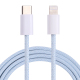 Câble USB-C Vers 8 Pin Pour Charge Et Données 20W Tressé Réversible 1 m Jaune Pour Appareils 8 Pin