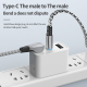 Câble USB-C Vers Lightning 3A Charge Rapide Et Transfert De Données 1,2 m Tressé Nylon Embout Coudé 480 Mbps