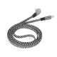 Câble USB-C Vers 8 Pin De Charge Rapide Et Données 3A 2 M Tressé En Nylon À Connecteur Coudé 480 Mbps