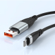 Câble 2 En 1 USB Ou Type C Vers 8 Pin Pour Charge Rapide Et Transfert De Données 30 W Gaine Tressée