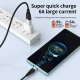 Câble 2 En 1 USB Ou Type C Vers 8 Pin Pour Charge Rapide Et Transfert De Données 30 W Gaine Tressée