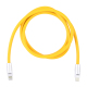 Câble USB Type-C Vers 8 Pin Pour Charge Rapide 120W Et Données En Silicone 1.2 m Avec Puce Intelligente Jaune