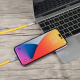 Câble USB Type-C Vers 8 Pin Pour Charge Rapide 120W Et Données En Silicone 1.2 m Avec Puce Intelligente Jaune