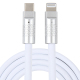 Câble USB Type-C Vers 8 Pin Pour Charge Rapide 120W Et Données En Silicone 1.2 m Avec Puce Intelligente Jaune