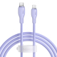Câble De Charge Rapide Et Données Type C Vers 8 Pins 20 W 120 Cm TPE Résistant 480 Mbps