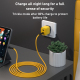 Câble USB-C Vers 8 Broches Charge Et Données Puce PD Silicone Résistant À 20000 Flexions 1,2 m Jaune