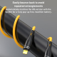 Câble USB-C Vers 8 Broches Charge Et Données Puce PD Silicone Résistant À 20000 Flexions 1,2 m Jaune