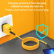Câble USB-C Vers 8 Broches Charge Et Données Puce PD Silicone Résistant À 20000 Flexions 1,2 m Jaune