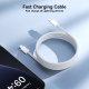 Câble USB C Vers 8 Pin Pour Charge Rapide 30W PD 1 M Nylon Tressé Transfert De Données 480Mbps