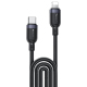 Câble De Données Type-C Vers 8 Pin 3 m Charge Rapide 27 W 3 A TPE Souple Et Coque En Aluminium Résistante Antitraction