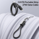 Câble De Données Type-C Vers 8 Pin Pour Charge Rapide PD 27 W Gaine Tressée Coque En Zinc 20 Cm
