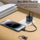 Câble De Données Type-C Vers 8 Pin Pour Charge Rapide PD 27 W Gaine Tressée Coque En Zinc 20 Cm